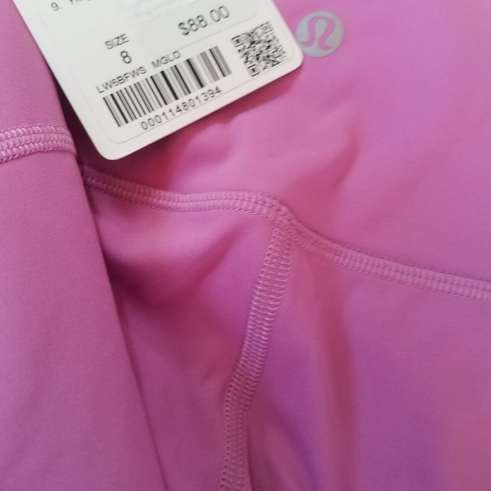 NWT Lululemon Pace Rival Crop Pink Size 8 Magenta - Picture 2 of 9